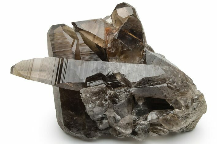 Natural Smoky Quartz Crystal Cluster - Brazil #231304